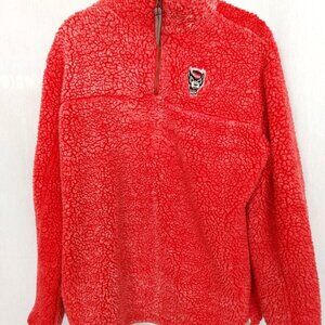 NWT Unisex NC STATE 🐺 Red Sherpa with Embroidered logo